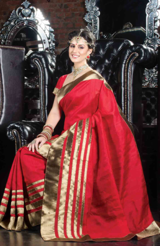 15 Modern Designs of Tussar Silk Sarees To Look Elegant | I Fashion Styles