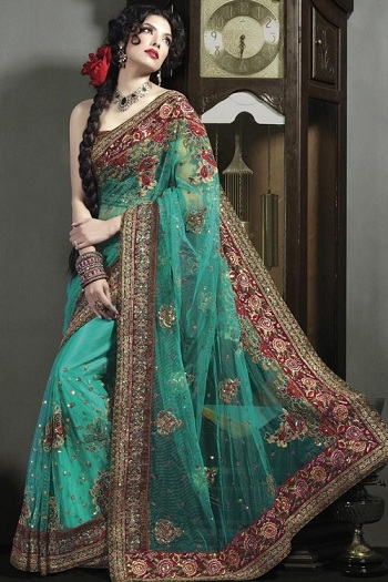 Heavy Work Sarees - These 15 Beautiful Sarees That You Looks in Regal!