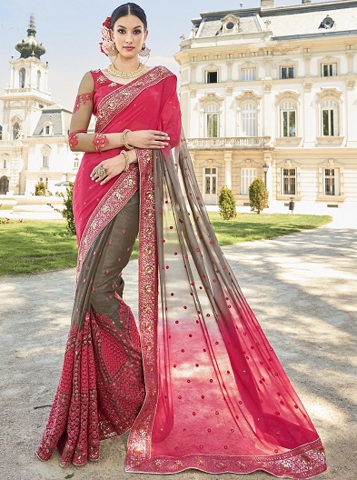 Heavy Work Sarees - These 15 Beautiful Sarees That You Looks in Regal!