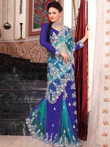 Heavy Work Sarees - These 15 Beautiful Sarees That You Looks in Regal!