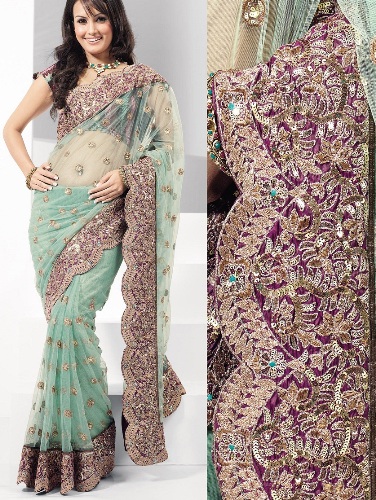 Heavy Work Sarees - These 15 Beautiful Sarees That You Looks in Regal!