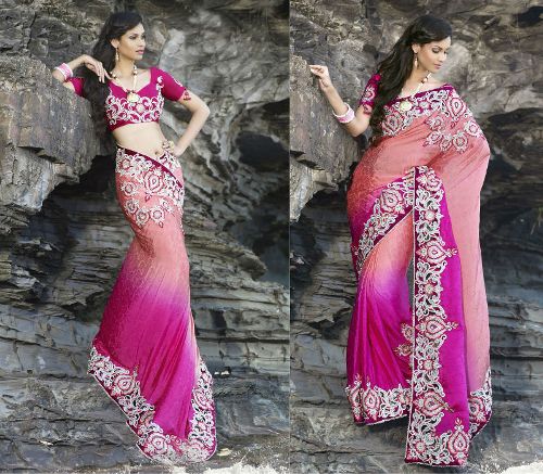 Heavy Work Sarees - These 15 Beautiful Sarees That You Looks in Regal!