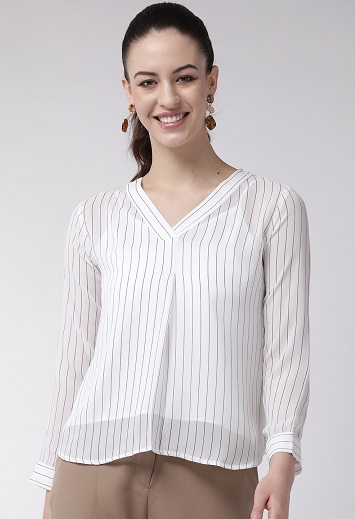 20 Latest Designs of Chiffon Tops for Girls in Fashion 2023