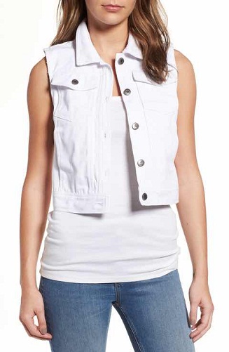 9 Fashionable Designs of White Vests for Womens