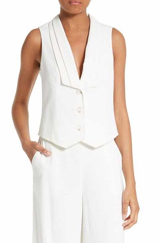 9 Fashionable Designs of White Vests for Womens
