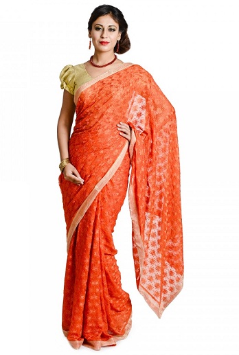 Phulkari Sarees - These Modern Designs Gives You Fashionable Look