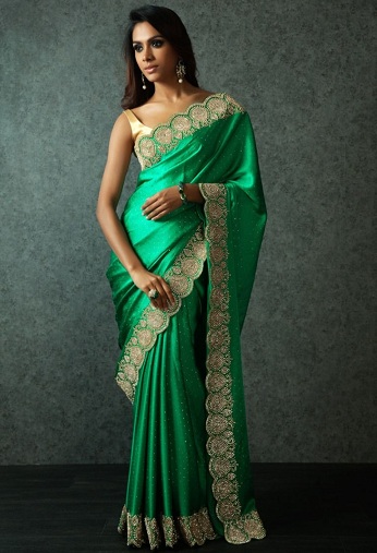 Modern Designs of Satin Sarees for Elegant Look | I Fashion Styles