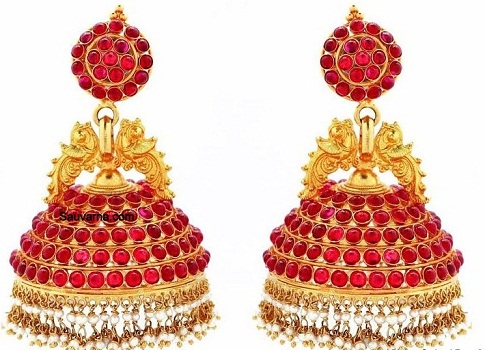 9 Latest Temple Design Earrings | I Fashion Styles