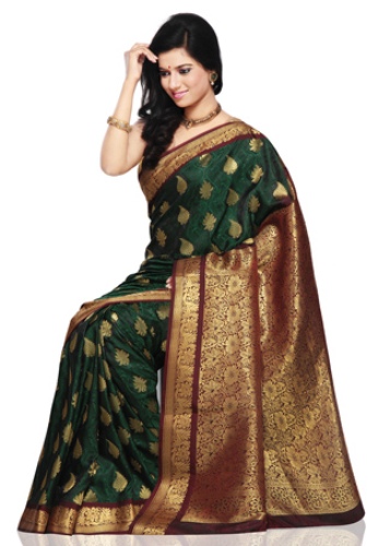 Top 20 Green Sarees That Never Go Out Of Fashion | I Fashion Styles
