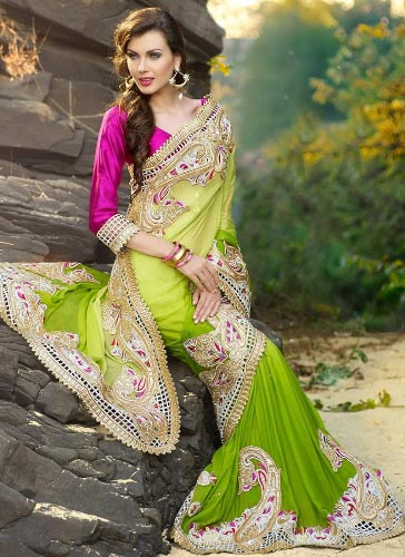 Top 20 Green Sarees That Never Go Out Of Fashion | I Fashion Styles