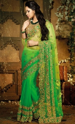 Top 20 Green Sarees That Never Go Out Of Fashion | I Fashion Styles