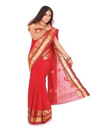 15 Classy Designs of Tant Sarees To You Look Elegant | I Fashion Styles