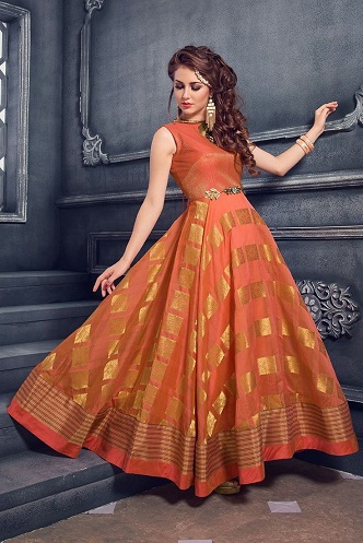 9 Beautiful and Attractive Orange Frocks for Women | I Fashion Styles