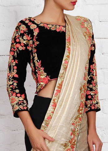 35 Stunning Silk Saree Blouse Designs - Check this Updated List