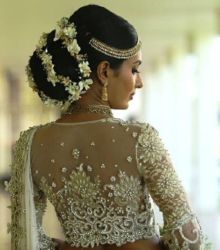 9 Stunning Collection of Blouse Back Neck Designs With Stone Work
