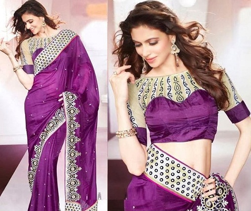 9 Attractive Neck Styles in Chiffon Blouses for Women