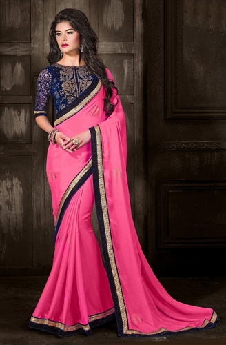 9 Attractive Neck Styles in Chiffon Blouses for Women