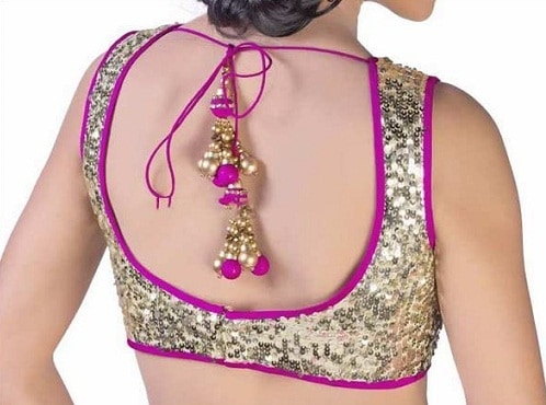 15 Stylish Blouse Designs with Border for Beautiful Look