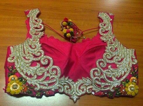 9 Beautiful Maggam Work Designs for Pattu Blouses with Images