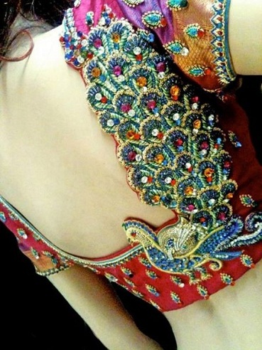 9 Beautiful Maggam Work Designs for Pattu Blouses with Images