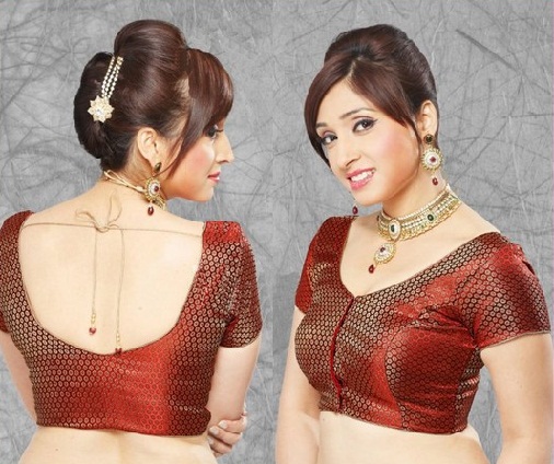 15 Traditional Blouse Back Neck Designs for Pattu Sarees | I Fashion Styles