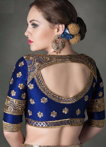 15 Traditional Blouse Back Neck Designs for Pattu Sarees | I Fashion Styles