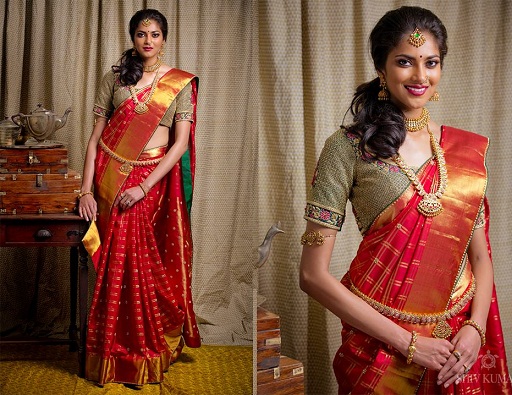 20 South Indian Style Designer Blouse Designs for Sarees