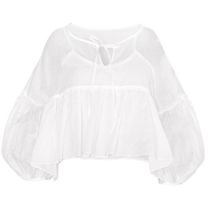 9 Different Neck Styles in White Blouses for Ladies