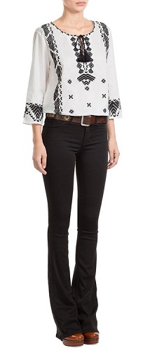 9 Different Neck Styles in White Blouses for Ladies