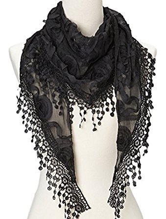 9 Latest Styles of Black Scarves For Ladies In India