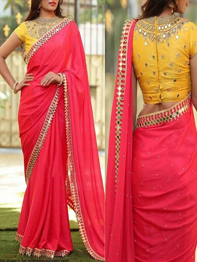 Border Sarees Collection - Try These 15 Designs For Trending Look