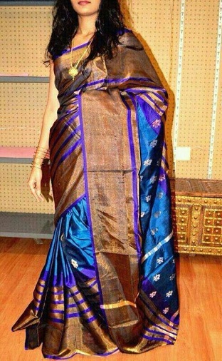 30 Latest Collection of Uppada Sarees That Will Gives A Regal Look
