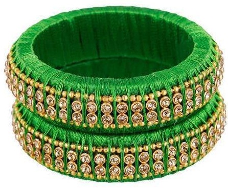9 Stylish Designs of Green Bangles for Any Special Occasion