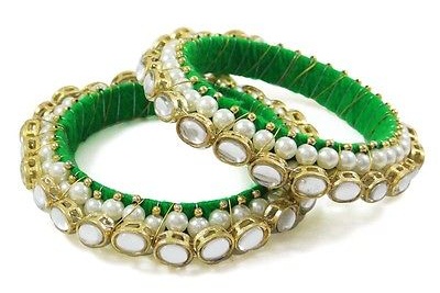 9 Stylish Designs of Green Bangles for Any Special Occasion