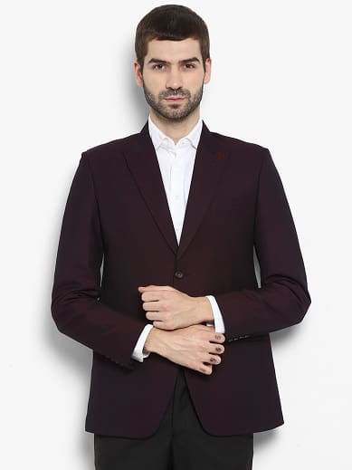 15 Trendy Designs of Maroon Blazers for Men and Women