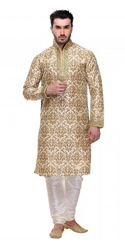 Golden Kurta Pajama Designs - 9 Trending and Traditional Collection