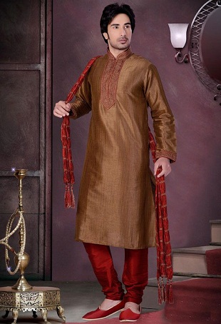 Golden Kurta Pajama Designs - 9 Trending and Traditional Collection