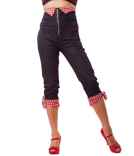 15 Latest Models of Capri Jeans For Womens In India