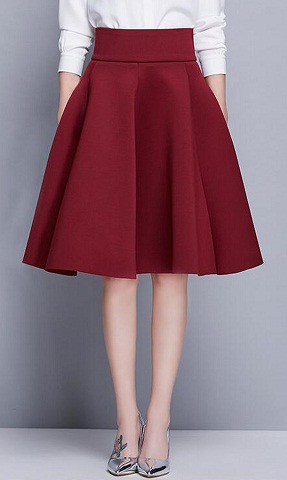 9 Latest Knee Length Skirts for Ladies with Modern Look