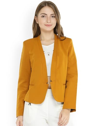 15 Trendy Designs of Yellow Blazers for Women and Men