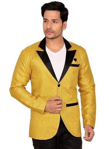 15 Trendy Designs of Yellow Blazers for Women and Men