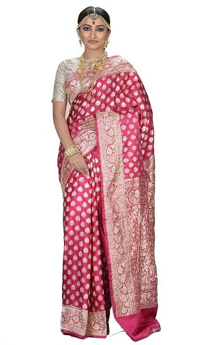 10 Trending Designs Of Zardosi Sarees For Royal Look
