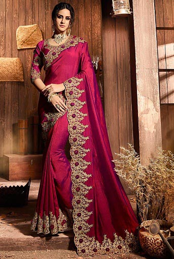 10 Trending Designs Of Zardosi Sarees For Royal Look