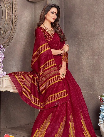 15 Trending Models of Linen Sarees That Match Your Style | I Fashion Styles