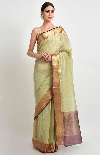 15 Trending Models of Linen Sarees That Match Your Style | I Fashion Styles