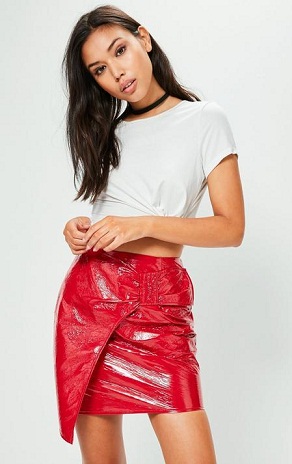 9 Attractive Designs of Red Skirts for Stunning Look