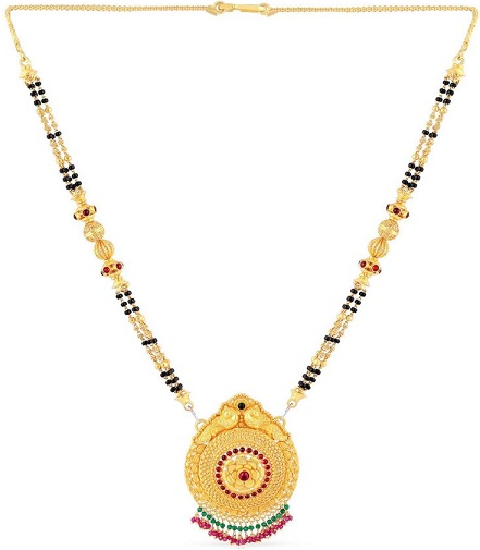 9 Stunning Models of 22k Gold Mangalsutra for Brides