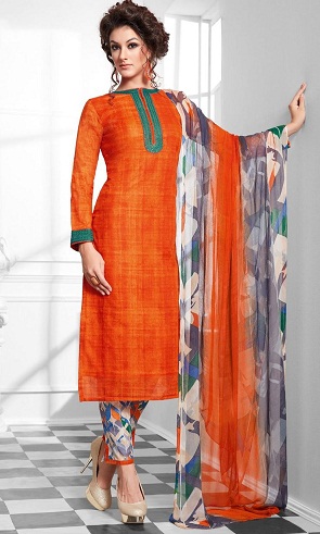 9 Beautiful Designs of Orange Salwar Suits for Traditional Look
