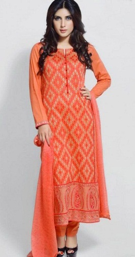 9 Beautiful Designs of Orange Salwar Suits for Traditional Look