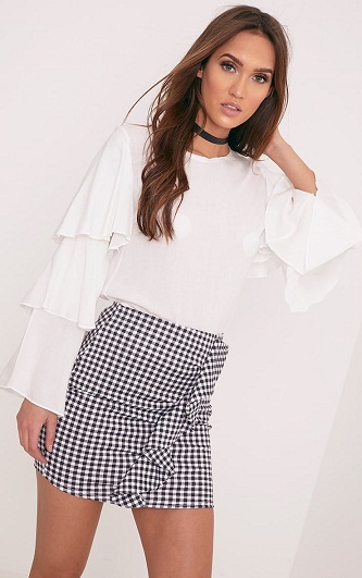 15 Beautiful Designs of Black and White Skirts for Stylish Look
